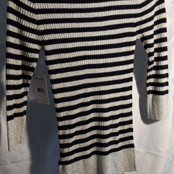 FREE PEOPLE - COTTON RIBBED SHIRT - STRIPED - SMALL (NWT) - Picture 2 of 3